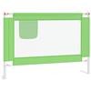 vidaXL Sponda Letto di Sicurezza per Bambini Verde 90x25 cm in Tessuto
