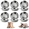 AIYJWXINP 6 ciotole per gatti in acciaio inox ciotola per gatti ciotola gatto cioto-la acqua gatto ciotole per cani cioto-la acqua cane kitten umido gattini per Animali Domestici 5.6in/14.5cm (tipo A,6 pezzi)