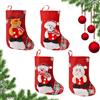 Kendwing Calza Natale,4 Pezzi Calze Camino Natale,Calze Natalizie da Appendere,Calza Natalizia Borsa Regalo,Decorazioni Camino Natale,Calze di Natale da Riempire Regalo,Albero di Natale di Decori