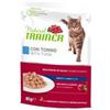 Trainer Natural Trainer Cat Adult Gusto Tonno Bocconcini in Salsa Alimento Umido Completo per Gatto Adulto Formato 85g