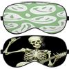 Deokke 2 Pezzi Mascherina per Dormire,Maschera per Dormire in Pura Seta di,Comoda e Super Morbida,con Fascia Regolabile,estetica, per Donne,Uomini,Viaggio (YZ20-Pelle Bovina Viola a Scacchi)