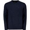 BARBOUR MAGLIONE GIROCOLLO IN LANA MARMORIZZATO