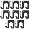 QJKEJI 8 Pz Gancio Bici Muro, Ganci Garage, Ganci da Parete per Garage, Gancio da Muro in Metallo, Gancio Muro, Ganci Muro Garage, Appendi Bici da Muro Garage per Appendere Oggetti Ingombranti