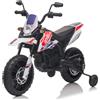 Tecnobike Shop Moto Elettrica per Bambini Aprilia Racing RX125 12V Ruote in EVA