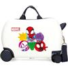 Marvel Disney Spidey Versus Luggage - Bagaglio per bambini, ragazzi, il bagaglio a mano a 4 ruote con serratura a combinazione laterale Versus è realizzato in ABS, un materiale rigido e leggero.