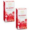 Ronnefeldt-Teavelope - Infuso aromatizzato alla frutta Red Berries, confezione da 2 pezzi, 2 x 25 x 2,5 g
