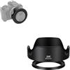 JJC Paraluce universale a tulipano da 52 mm, compatibile con Canon Fuji Nikon Olympus Pantax Sigma Lente, Parasole con design inverso compatibile con un cappuccio/filtro originale da 52 mm