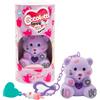 Coccolotti Love&Tell 4ever - Orsetto Lilla, Con Funzione Registrazione e Portachiavi Charm, Animali Interattivi Giocattolo,Per Bambini 4 Anni +, Giochi Preziosi