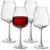 Villeroy & Boch - Rose Garden Bicchiere da Vino Rosso 4 Pezzi Trasparente, Lavabile in Lavastoviglie, Bicchieri Design, Calici Vino Rosso Grandi, Set Calici Vino, Cristallo