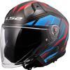 LS2 - Casco LS2 - Casco OF603 Infinity II Carbon Urus Blue / Rosso