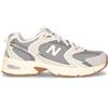 NEW BALANCE 530 Sneaker In Ecopelle E Tessuto Grigio - Donna - Grigio
