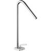 JACUZZI RUBINETTERIA Rubinetto per lavabo getto laminare cristallino Verbano Q grigio cromato lucido JACUZZI RUBINETTERIA