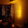 CCLIFE albero luminoso da interno 220cm, albero LED con funzione memoria, albero di ciliegio illuminazione,Bianco caldo, IP44, 240 LED albero con luci