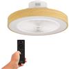BLACK+DECKER - Ventilatore da Soffitto BXEFC60E con Luce LED | 49 cm | 6 Velocità | Luce Regolabile | Funzione Estate e Inverno | Timer 8h | Telecomando | Ultrasilenzioso