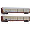 RIVAROSSI HR6673 Set 2 carri Habils FS, pareti alluminio con pezzature
