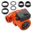 VEVOR Pompa di Circolazione in Ghisa LPS25-6S/130, 1/8 HP, Pompa di Circolazione per Acqua Calda 220-240 V 550 LPM, Attacco Filettato, Regolazione a 3 Velocità, per Impianto di Riscaldamento, ingresso e uscita entrambi da 2 pollici