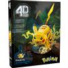 SPIN MASTER ITALIA SRL 4D BUILD, POKÉMON PIKACHU, KIT MODELLO 3D, 201 PEZZI, FACILE DA MONTARE, 12+ ANNI
