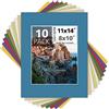 MBC MAT BOARD CENTER Passepartout Center, confezione da 10 11 x 14 colori misti bianco Core immagine tappetini per 8 x 10 foto