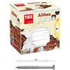 TOX tassello universale Altbaujoker 8 x 90 mm + vite, tassello speciale per vecchi edifici, fissaggio sicuro in materiali edili friabili e porosi, preassemblaggio, 12 pezzi in scatola, 009101251