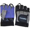 Toorx Guanti in pelle, Spandex e pelle scamosciata (nero/grigio)