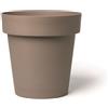 Erba Vaso R-smart cm 28x28 tortora con sottovaso
