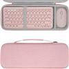 Geekria Custodia Rigida Compatibile con Logitech K380/k380s Tastiera + M350/M350s Mouse, Pebble 2 Combo, Borsa da Viaggio Protettiva per Tastiera e Mouse Pebble Combo (Rosa)
