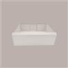 LUCGEL SRL Scatola in Carta Kraft Bianca Porta Torta Paste o Porta Oggetti 390x290x100mm 10 Pezzi