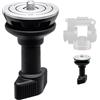 Manfrotto Adattatore Mezza Sfera 60 mm per Usare Testa a Base Piatta 60 Mm con Treppiede Video, Maniglia Corta, Riprese a Livello Suolo