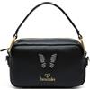Braccialini Borsa Donna Jinny Mix a Spalla con Farfalla Nero
