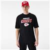 New Era NFL Script Graphic OS Tee KANCHI BLKSCA Kansas City Chiefs - T-Shirt Maschio,