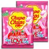 COXZD 2 Lui Pacchetto Chupa Chups Strawberry Love 2 X 10er (2 X 120g Sacchetto)
