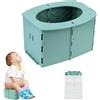 BAOSROY Pieghevole WC per Bambini,Sedile Portatile Vasetto per Bambini,Sedile WC Pieghevole per Bambini,Vasino Portatile per Bambini da Viaggio,Toilette Pieghevole per Bambini,Sedile WC Vasino Portatile