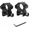ProWildGear 1 or 30mm Dovetail Scope Mount Rings High Low Profile for 11mm or 20mm Dovetail Picatinny 1 Pair (black-25mm-low Width)