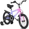 BODIOO Bicicletta per bambini 14 pollici, bicicletta per ragazzi e ragazze con ruote di supporto, telaio stabile, sedile regolabile, freno a contropedale e a mano, adatta per conducenti da 94 a 107 cm