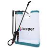 Keeper Garden 16 Spruzzatore idraulico manuale, 16 litri, bianco e verde