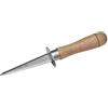 COOK CONCEPT, KD0004, Coltello per ostriche in Acciaio Inossidabile con Manico in Legno di faggio, Design Elegante e Maggiore Sicurezza, Ideale per Frutti di Mare, Misura 20 cm, Colore Marrone