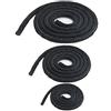 TycoonGlas Guarnizione per stufa e camino, con corda, resistente al calore, per porte 6,8,10,12,14,16,18,20 mm, antracite/grigio, 1-100 m