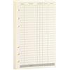 Harphia Ricarica di fogli A6 per blocco note Filofax/6 anelli, 45 fogli/90 pagine, qualità 100 g/mq, formato Harphia (A6 9,5 x 17,2 cm, Finanza)