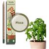 Sprout World Matite | Pizza Edition | Matite piantabili con semi di erbe e ortaggi (peperoncino, basilico, origano, rucola, pomodoro) | Confezione da 5 | Regalo sostenibile per amanti della pizza