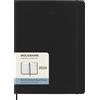 Moleskine Agenda Mensile 12 Mesi 2024, Agenda 2024, Formato XL 19x25, Copertina Morbida e Chiusura Elastica, Colore Nero