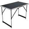 Mojawo, tavolo da campeggio pieghevole in alluminio misura XXL, tavolo da giardino universale, tavolo da viaggio regolabile in altezza da 100 x 60 x 75/80/85/90 cm