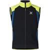 MONTURA WIND REVOLUTION VEST GILET UOMO TECNICO ANTIVENTO E TRASPIRANTE PER TREKKING E OUTDOOR - NERO/VERDE LIME (S)
