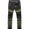 Maskjuwio Pantaloni antipioggia da uomo, impermeabili, ad asciugatura rapida, da trekking, con tasche, per attività all'aria aperta, comodi, in tinta unita, softshell antivento, funzionali, verde, 5XL