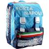 PRESTIGE & DELUXE Zaino Scuola Forza Napoli estensibile + 7 Penne Scatto cancellabili e penna colorata