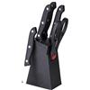RB RENBERG RENBERG BONN - Set 6PCS Coltelli, forbici e ceppo - Acciaio inox - Impugnatura ergonomica - Include spelucchino, coltello multiuso, coltello per per disossarele carni e sfilettare il pesce