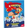 dekora - Calendario dell'Avvento Superman & Krypto - 50 g Cioccolato al Latte - Calendario Avvento Bambini 2025 - DC Comics - 24 Cioccolatini Regalo