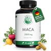 Green Naturals Maca Nera-Rossa-Gialla 40:1 - 2.800 mg - 240 capsule | Pari a 112.000 mg di maca · Vegan · Scorta 2 mesi · Testato in laboratorio