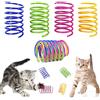 DWFEYOI Giocattoli per Gatti,24 Pezzi Giocattolo a Molla per Gatti, Giocattoli Interattivi per Animali Domestici, Molle a Spirale Colorate in Plastica Durabile, per Gattino e Animali per Uccidere il Tempo