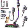 Circlio FURGO Flex V16 Aspirapolvere Senza Fili, 600W/58000Pa/80Min, Scopa Elettrica Senza Fili con Tubo Pieghevole, Tubo Estensibile da 1m, Srotolatore di Peli di Animali, Per Pavimenti/Tappeti