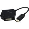 BELIN LINK Adattatore da DP a HDMI VGA DVI da Displayport a HDMI 4K Adattatore 3 in 1 Display Port a HDMI VGA DVI Converter maschio a femmina placcato oro a forma di diamante (nero)